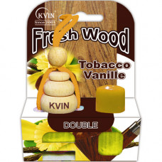 Автомобільний освіжувач повітря із запаскою Wood Vanilla & Tobacco 13мл.