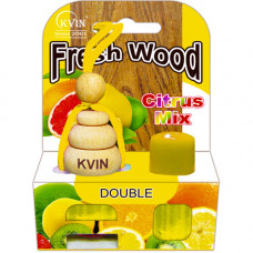 Автомобільний освіжувач повітря із запаскою Wood Citrus mix 13мл.