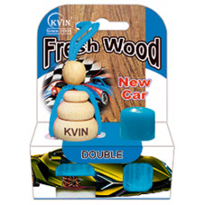 Автомобільний освіжувач повітря із запаскою Wood New Car 13мл.