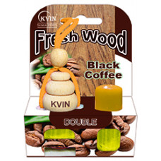 Автомобільний освіжувач повітря із запаскою Wood Black Coffee 13мл.