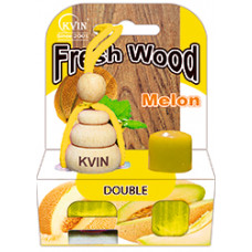 Автомобільний освіжувач повітря із запаскою Wood Fresh Melon 13мл.